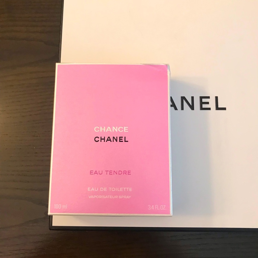 Empty Chanel Chance Box and Chanel Bleu